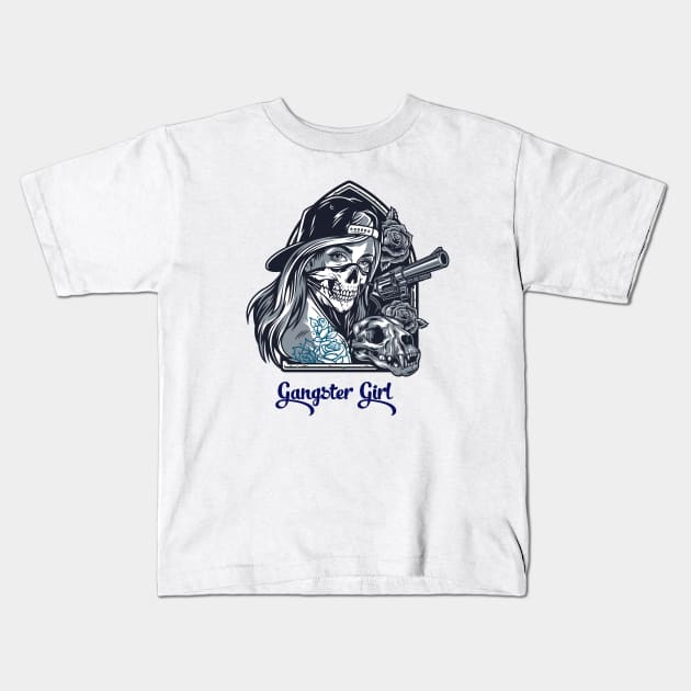 Gangster Girl Kids T-Shirt by This is store